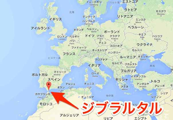 ジブラルタル - Google マップ