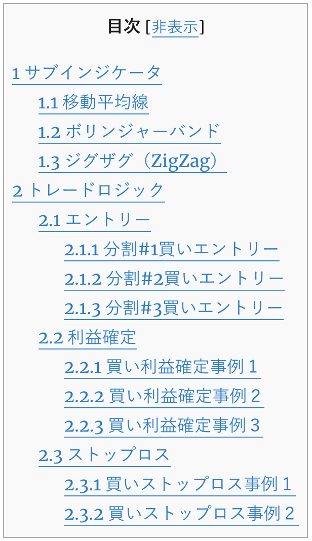 FX Realize会員専用サイト(目次)その1