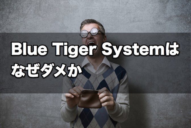 『Blue Tiger System』は、なぜダメか【検証とレビュー】