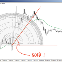 移動平均線の角度を分度器で測るトレーダー！