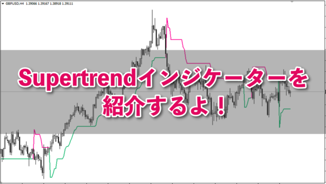 Supertrendインジケーターを紹介するよ!